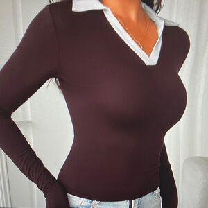 Elegant Black Long Sleeve Women's Top